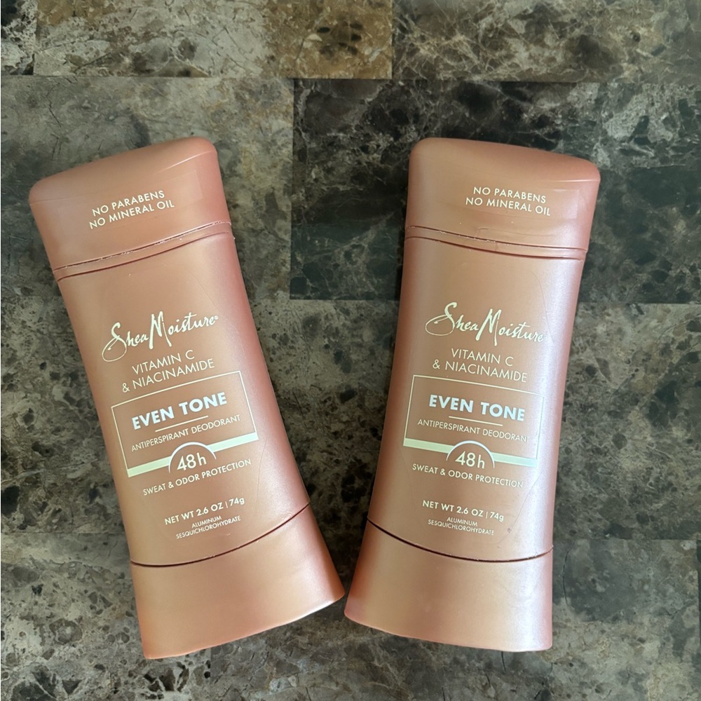 Shea Moisture Even Tone Deodorant 2.6oz (2) Vitamin C & Niacinamide Exp 5/26 New